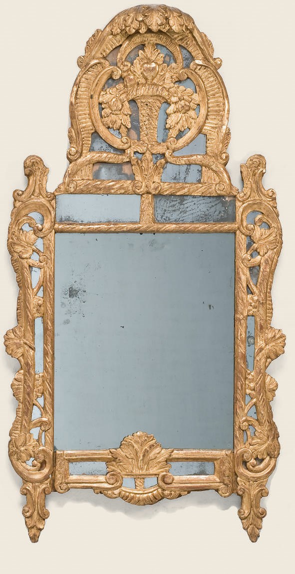 MIROIR A PARECLOSES D'EPOQUE LOUIS XV