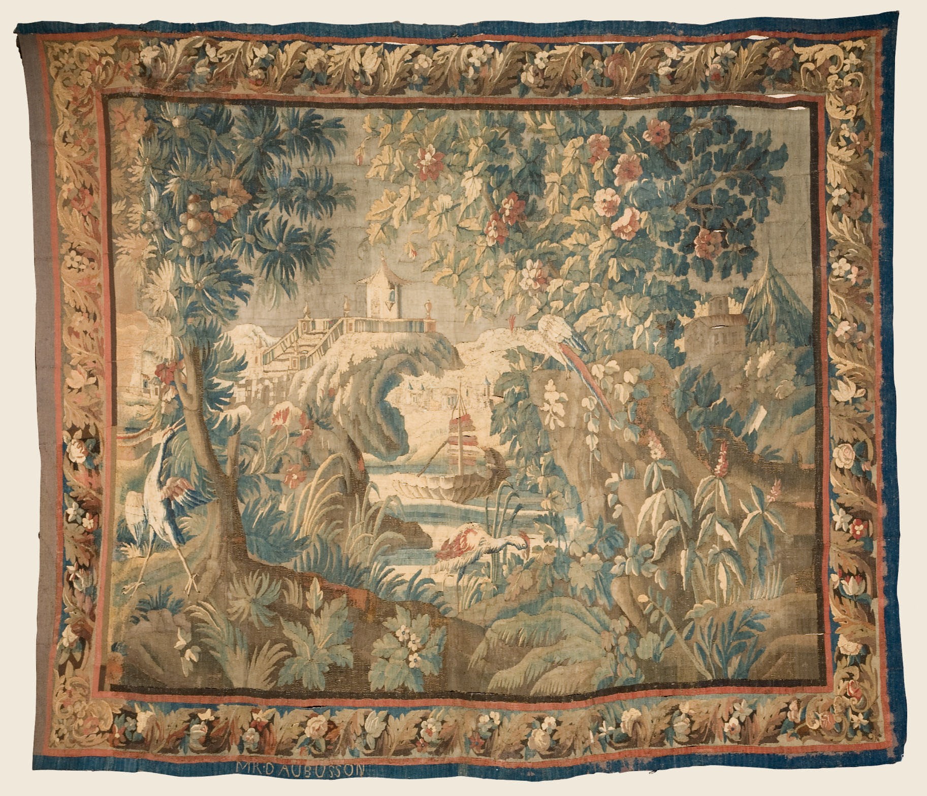 TAPISSERIE D'AUBUSSON D'EPOQUE LOUIS XV