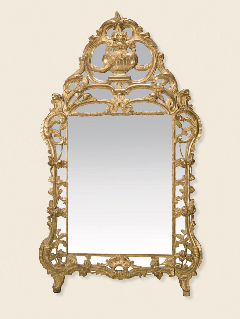 MIROIR A PARECLOSES D'EPOQUE TRANSITION