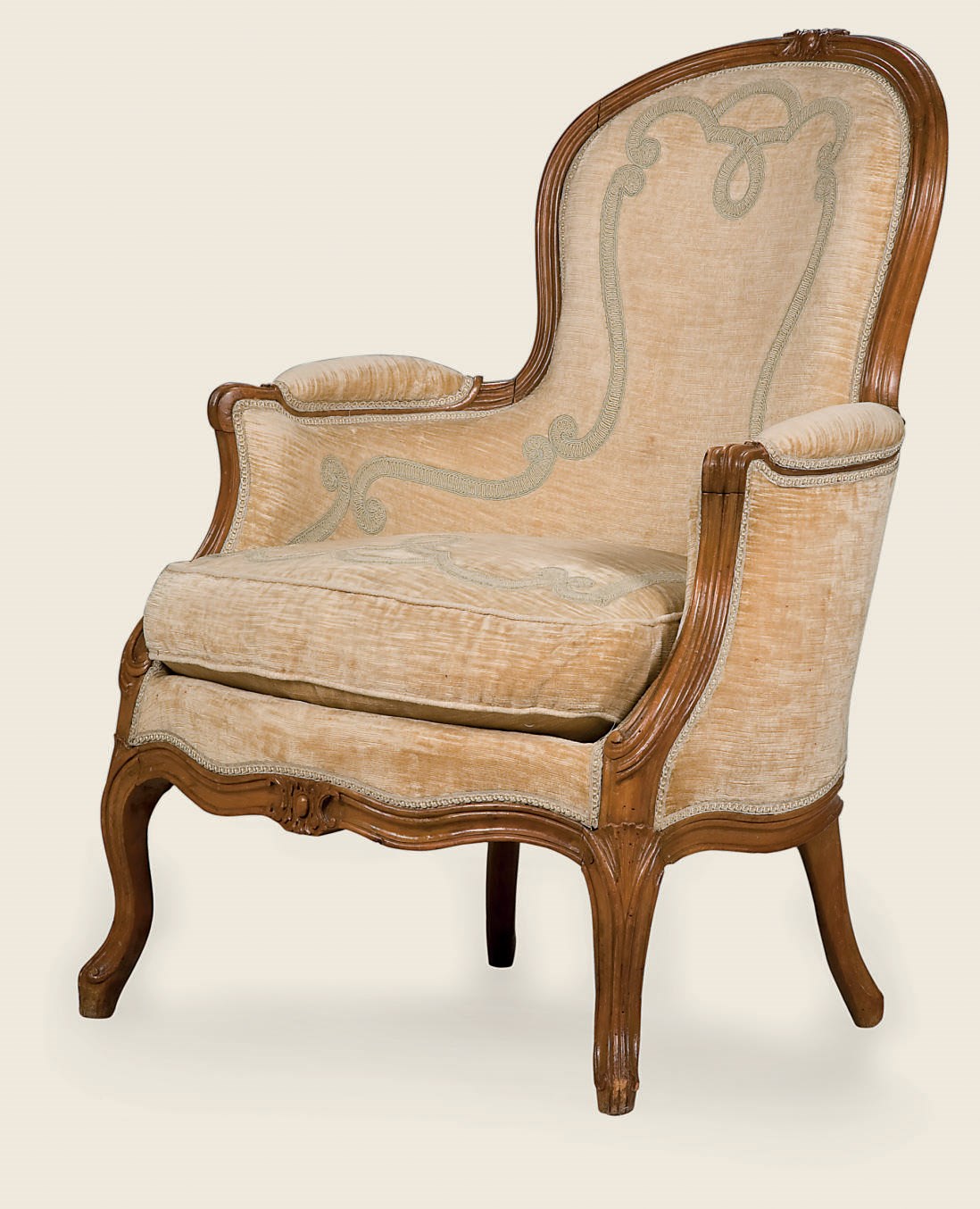 BERGERE EN CABRIOLET D'EPOQUE LOUIS XV