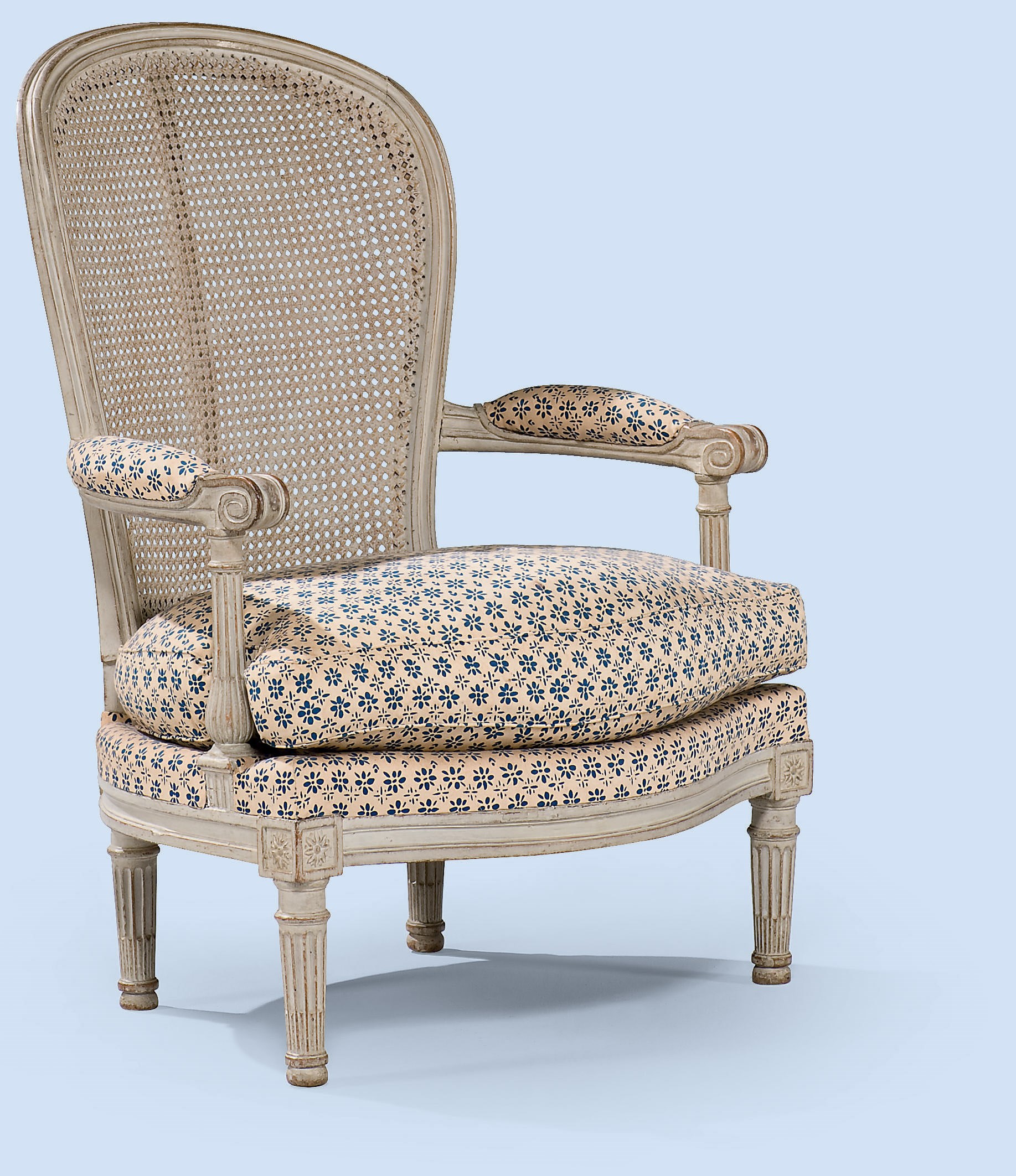 FAUTEUIL BAS D'EPOQUE LOUIS XVI