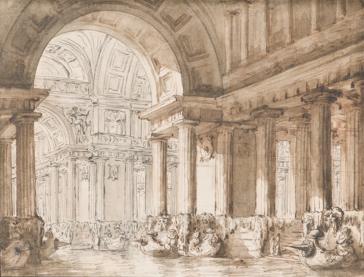 ATTRIBUE A CHARLES MICHEL-ANGE CHALLE (PARIS 1718-1778)