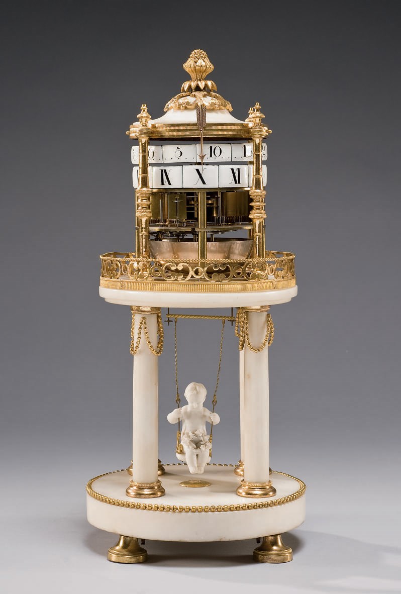 PENDULE A CERCLES TOURNANTS D'EPOQUE LOUIS XVI