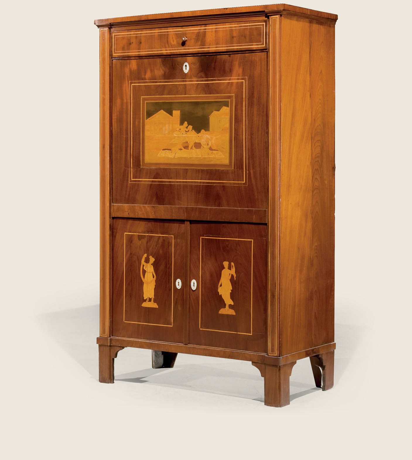 SECRETAIRE A ABATTANT D'EPOQUE NEOCLASSIQUE
