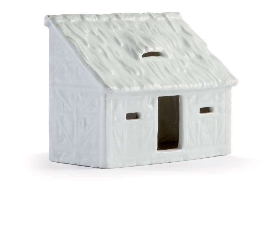 MAISON EN PORCELAINE BLANCHE DE MEISSEN DU XVIIIEME SIECLE