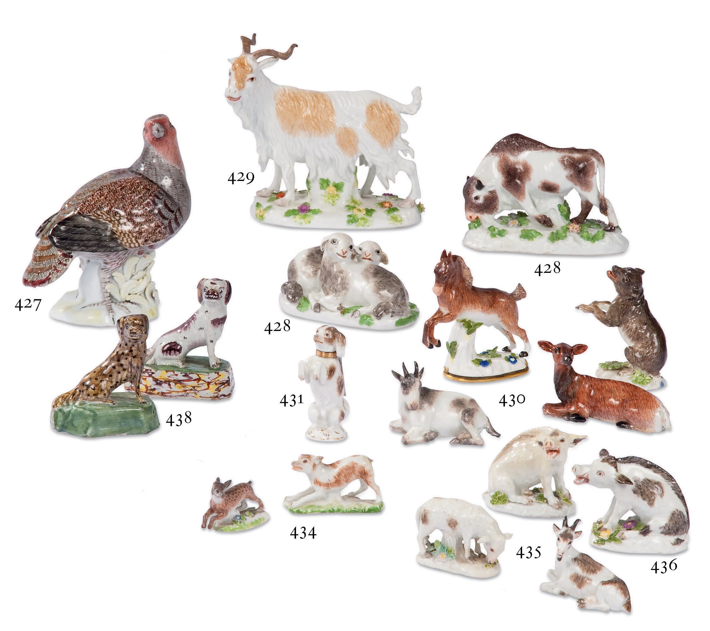 DEUX GROUPES EN PORCELAINE DE MEISSEN DU XVIIIEME SIECLE