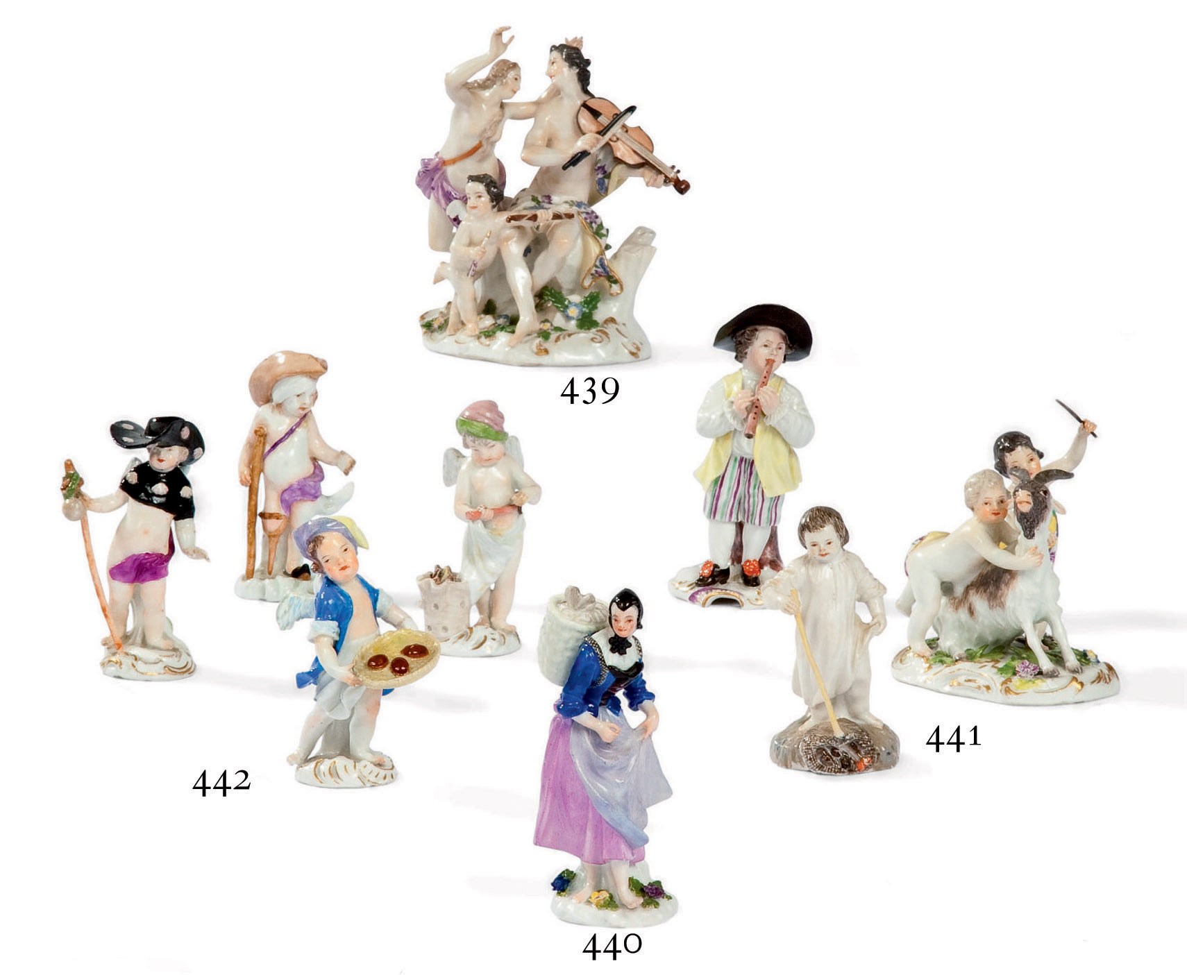 GROUPE EN PORCELAINE DE MEISSEN DU XVIIIEME SIECLE