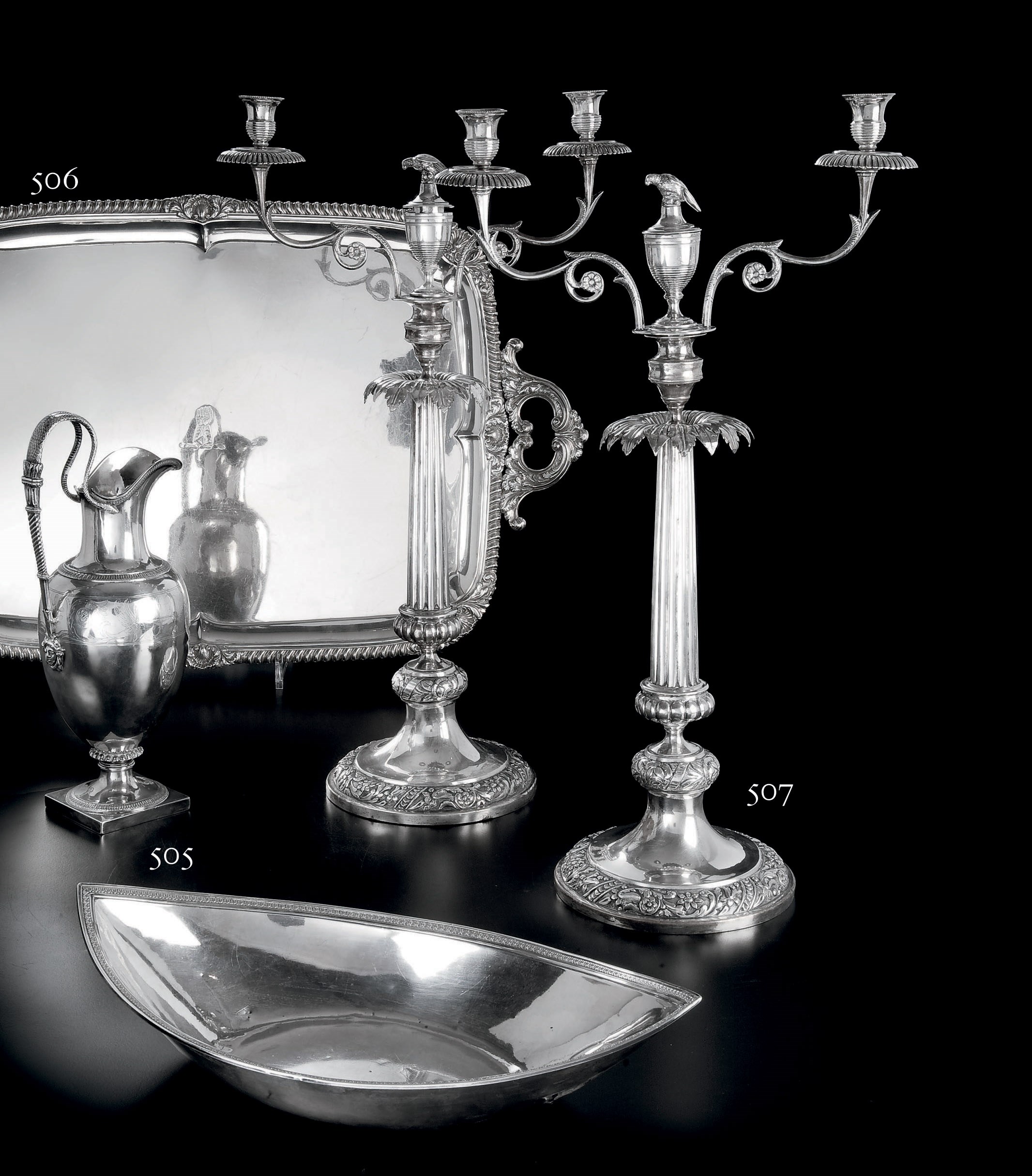 PLATEAU EN ARGENT
