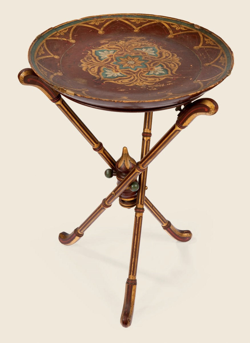 GUERIDON POLYCHROME D'EPOQUE NAPOLEON III