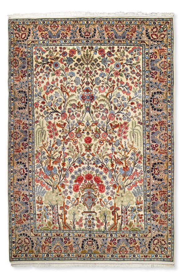 A Kashan carpet of Garden design