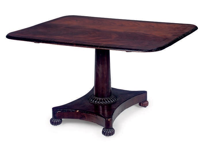 A MAHOGANY BREAKFAST TABLE