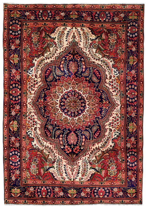 A pair of Tabriz carpets