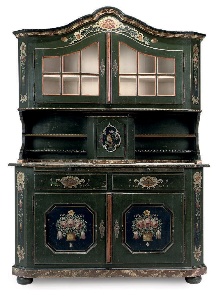A PAINTED PINE BUFFET