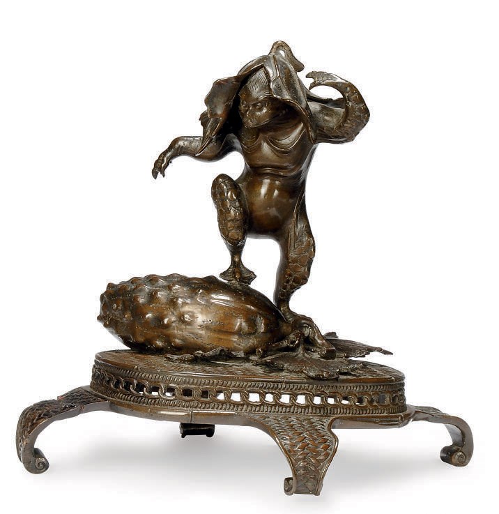 A JAPANESE BRONZE KAPPA GROUP