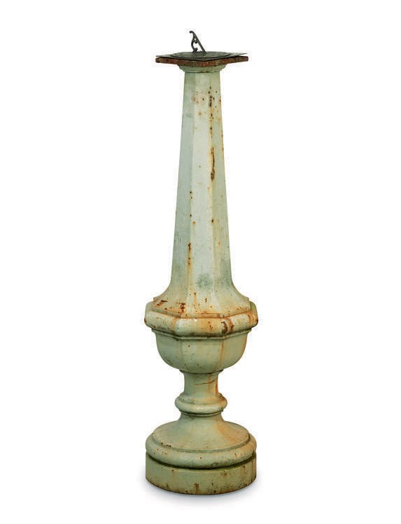 A VICTORIAN CAST-IRON SUNDIAL