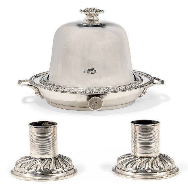 A PAIR OF VICTORIAN SILVER MATCH-STRIKERS