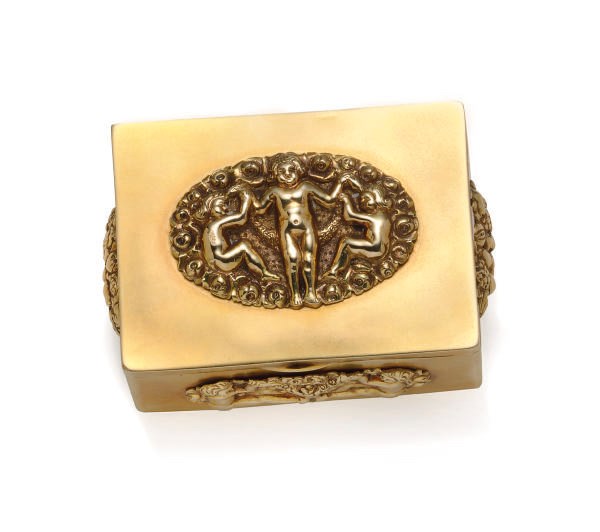 A GROUP OF GOLD BOXES