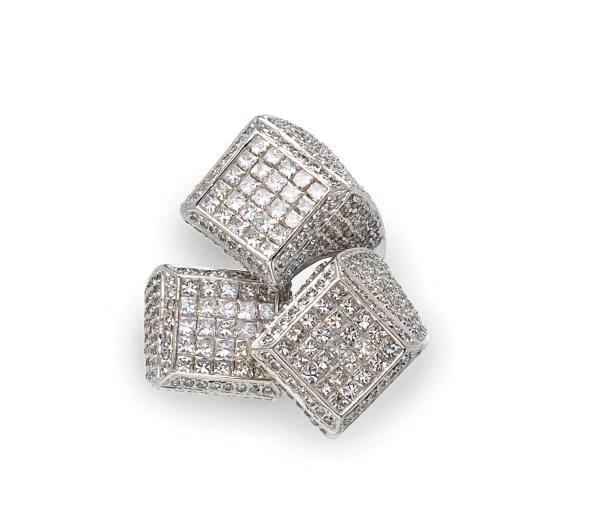 A GROUP OF MULTI-GEM AND DIAMOND RINGS