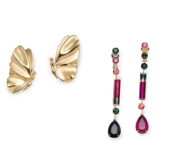 A GROUP OF EAR PENDANTS, BY LORENZ BAUMER