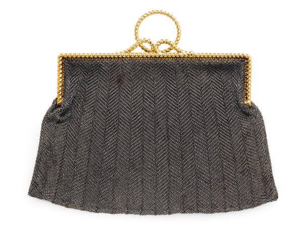 A SILVER AND 18K GOLD EVENING BAG, BY HERMES