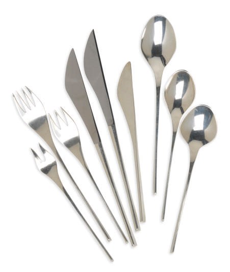 AN AMERICAN SILVER FLATWARE PART SERVICE,