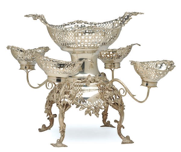 A GEORGE V SILVER EPERGNE,