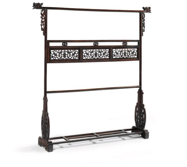 A CHINESE HONGMU CLOTHES RACK, YIJIA