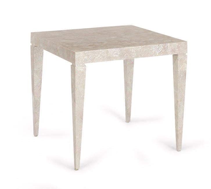 A MOTHER-OF-PEARL VENEERED CARD TABLE,