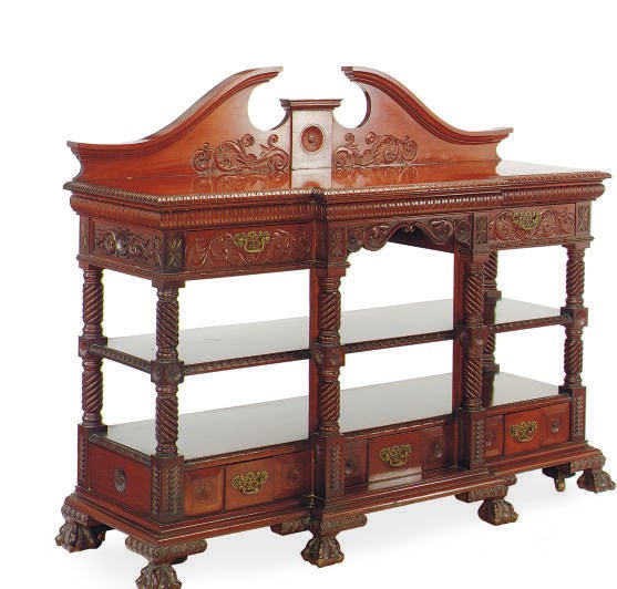 A MAHOGANY SIDEBOARD,