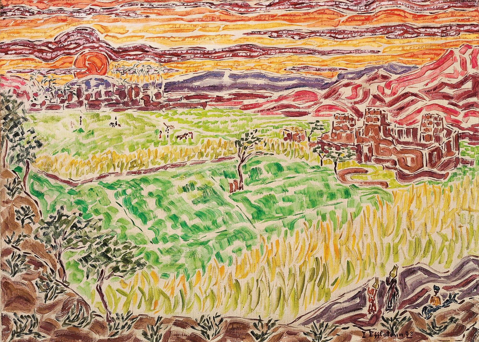 Inji Efflatoun (Egyptian, 1924 - 1989)