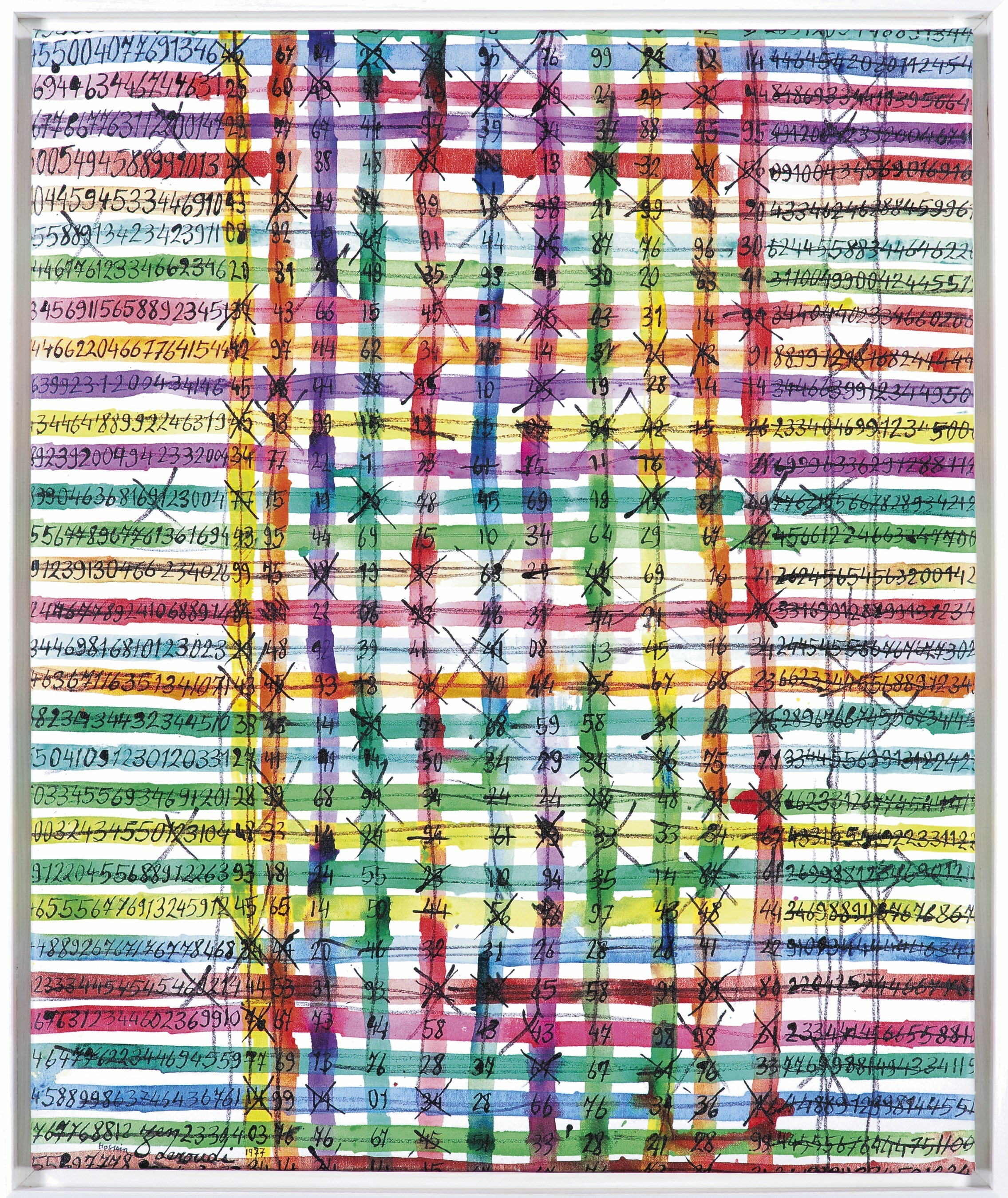 Charles Hossein Zenderoudi (Iranian, b. 1937)