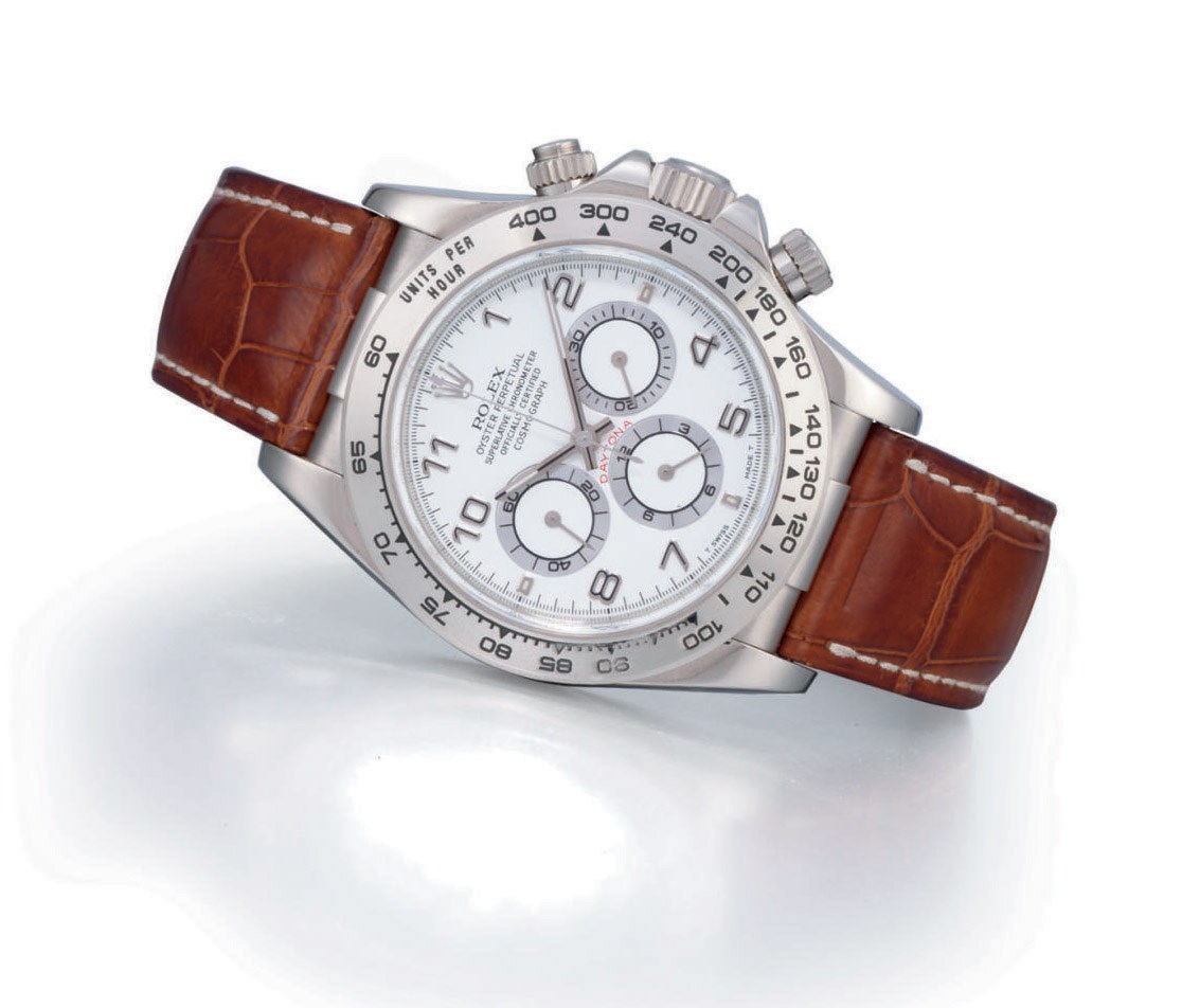 ROLEX, COSMOGRAPH DAYTONA, REF. 16519

WHITE GOLD AUTOMATIC CHRONOGRAPH WRISTWATCH
