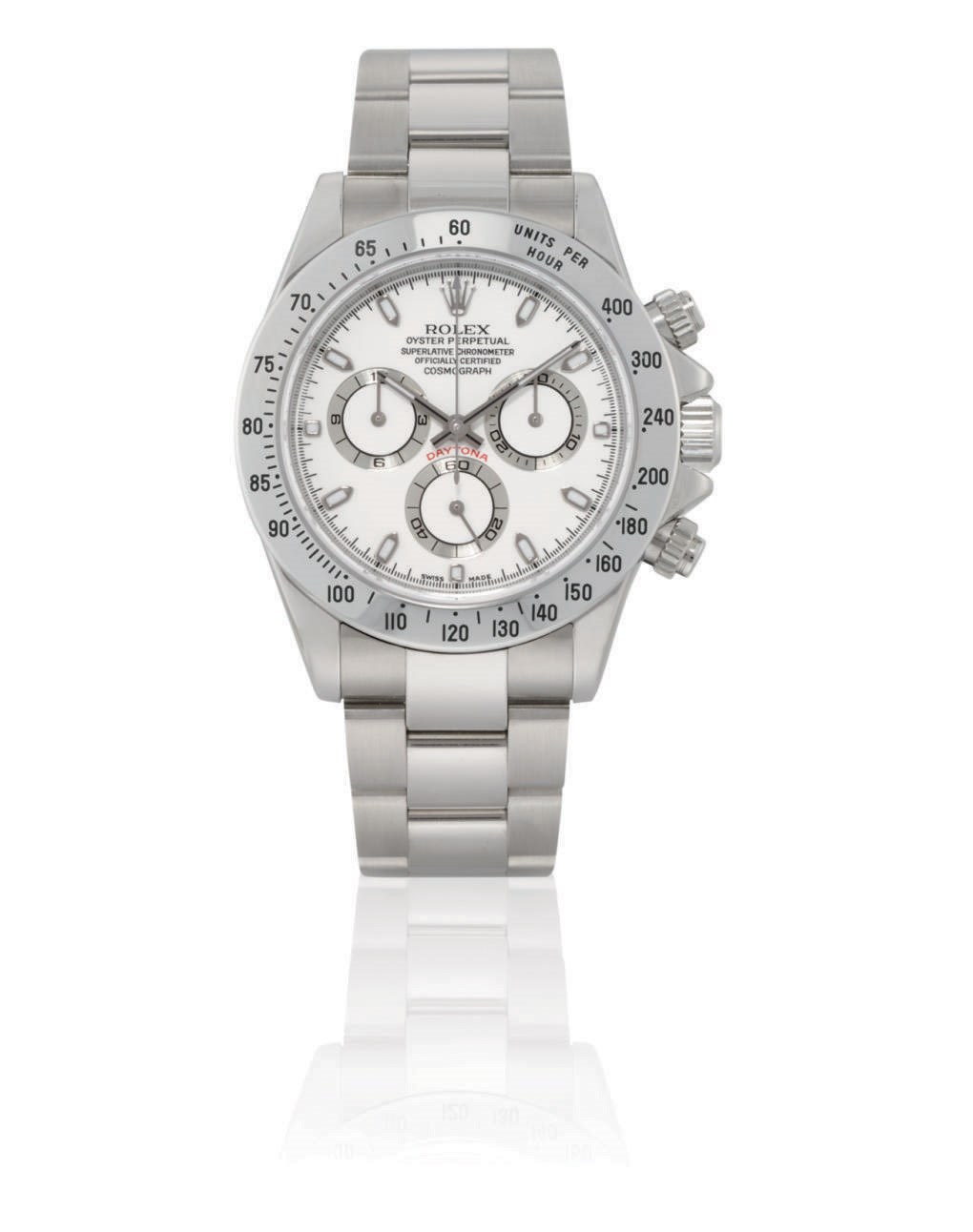 ROLEX, COSMOGRAPH DAYTONA, REF. 116520

STAINLESS STEEL AUTOMATIC CHRONOGRAPH BRACELET WATCH