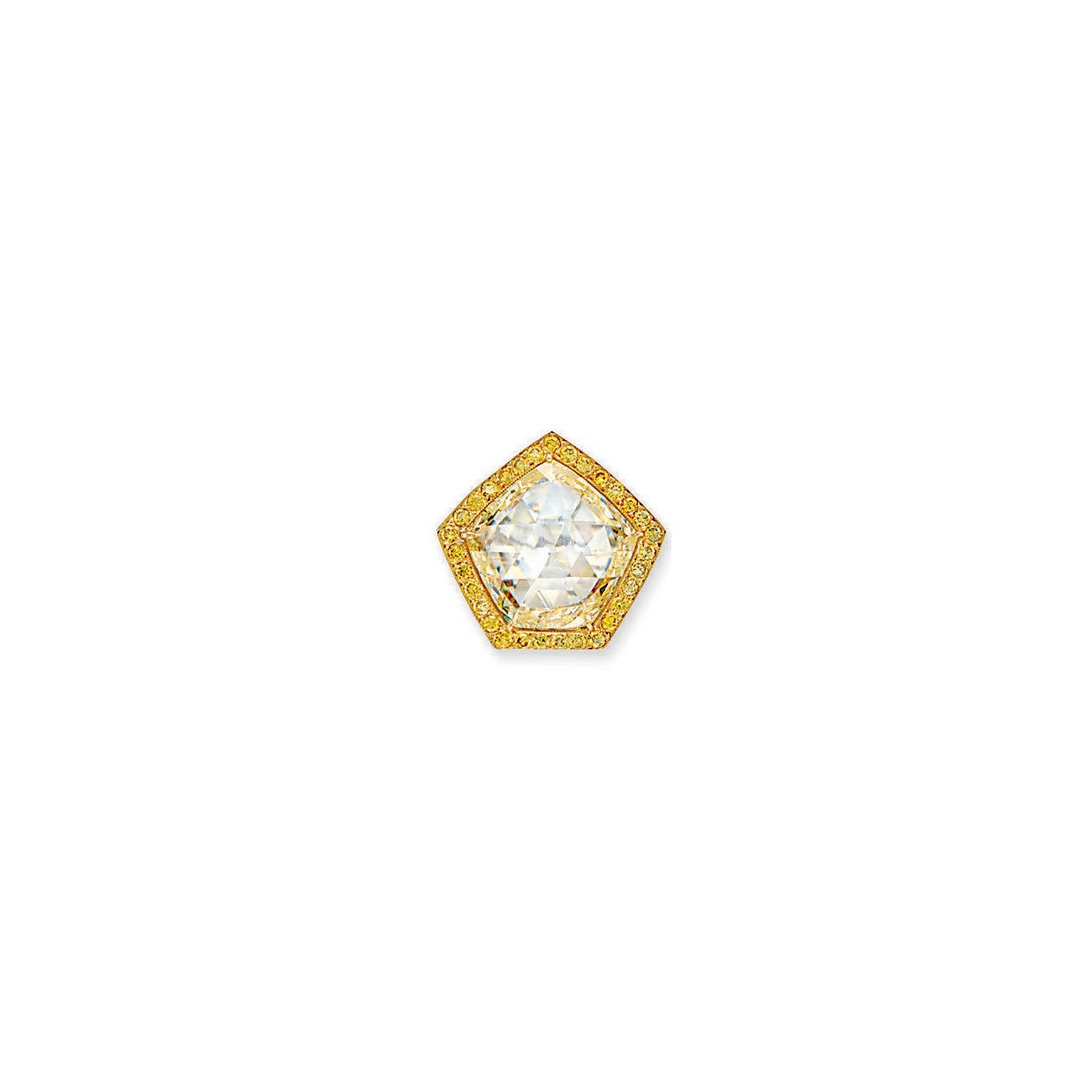 A DIAMOND AND COLOURED DIAMOND RING