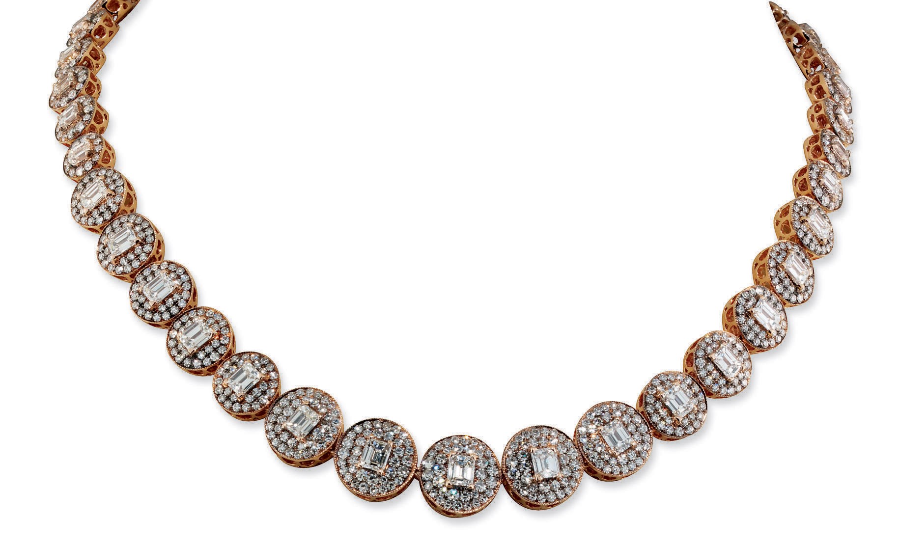 AN ATTRACTIVE DIAMOND 'BEIRUT' NECKLACE, BY SELIM MOUZANNAR