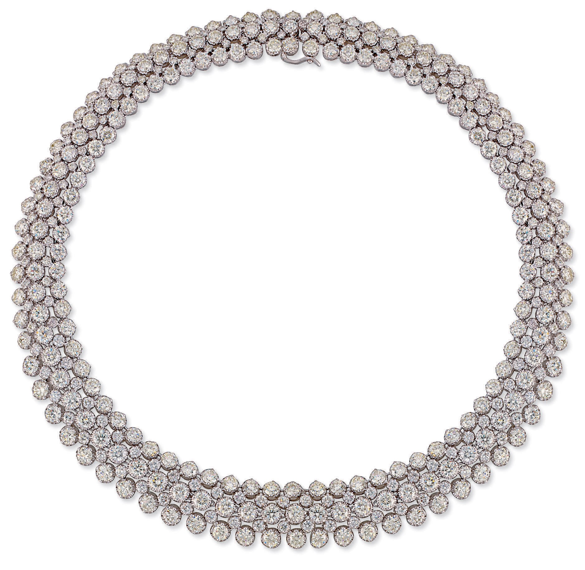 A DIAMOND COLLAR NECKLACE