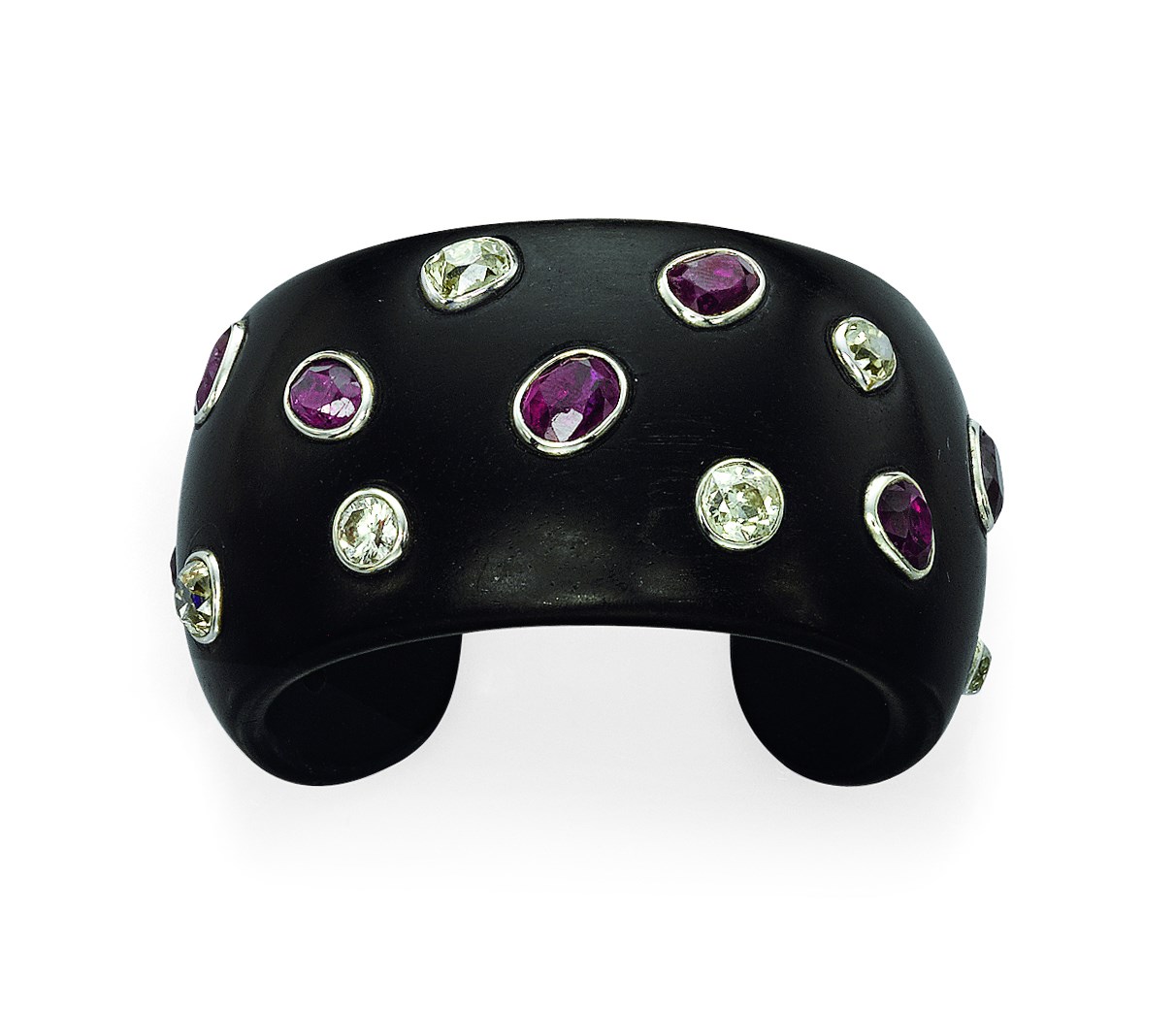 A RUBY AND DIAMOND BANGLE, BY MICHELE DELLA VALLE
