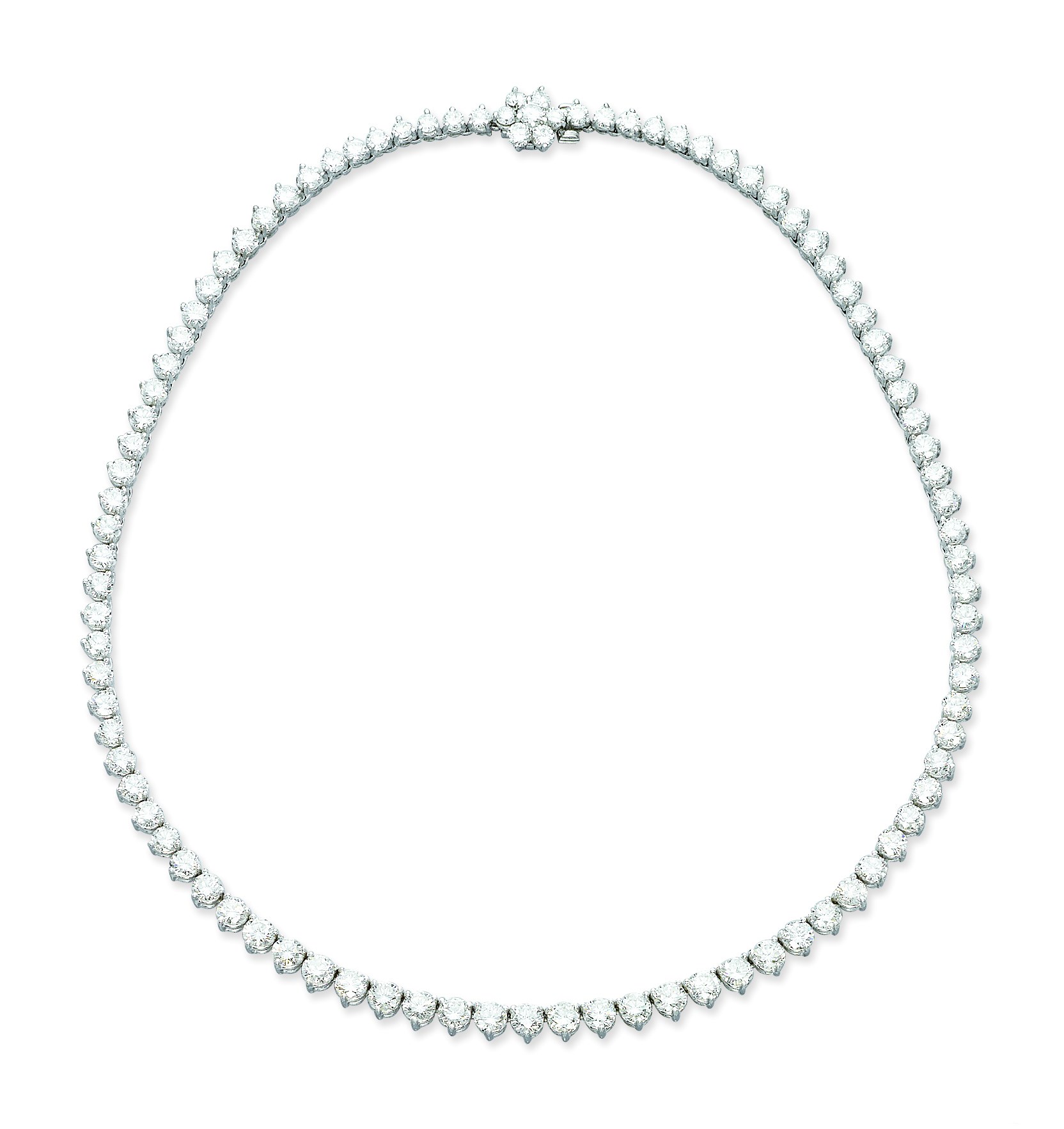A DIAMOND LINE NECKLACE