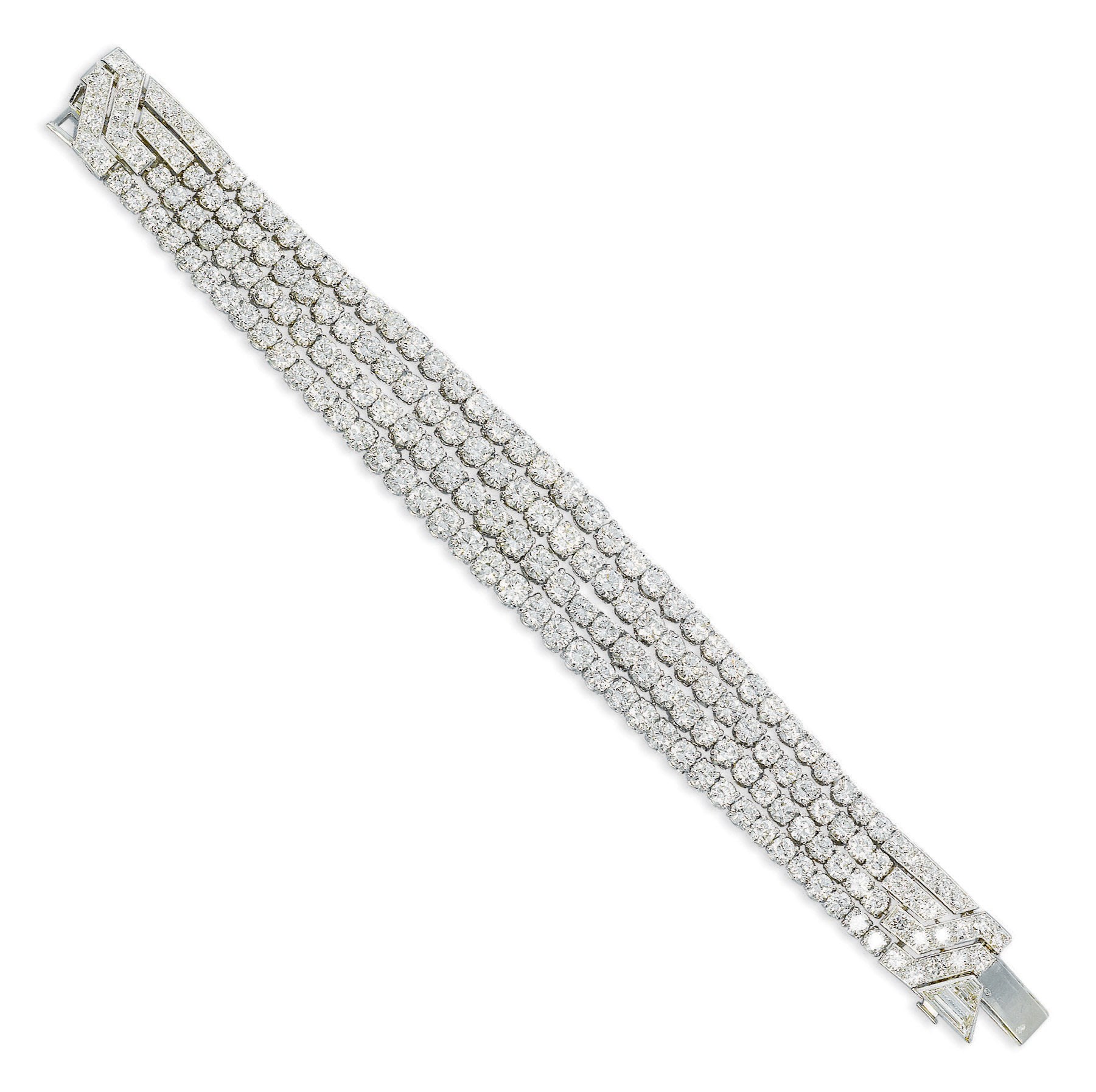 A DIAMOND BRACELET, BY CARTIER