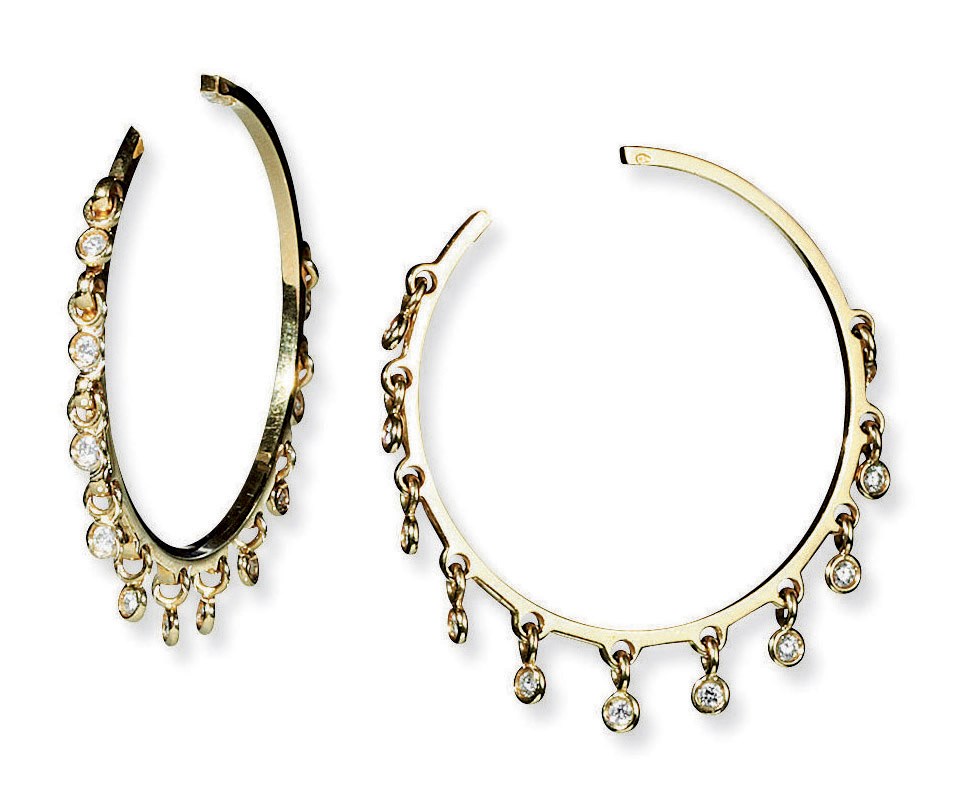 A PAIR OF DIAMOND 'COQUINES' EARRINGS, BY CHRISTIAN DIOR