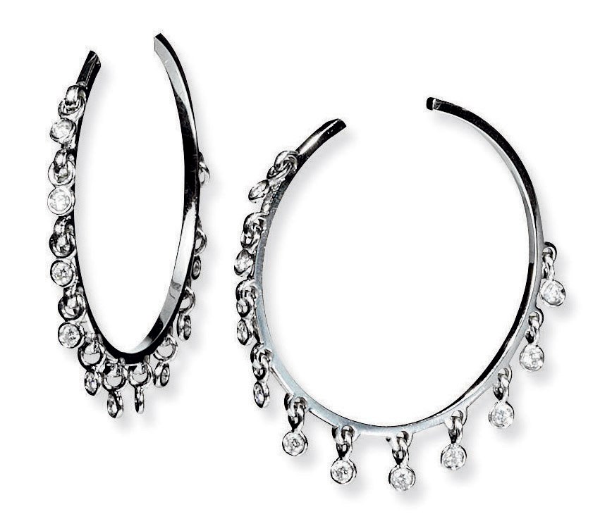 A PAIR OF DIAMOND 'COQUINES' EARRINGS, BY CHRISTIAN DIOR