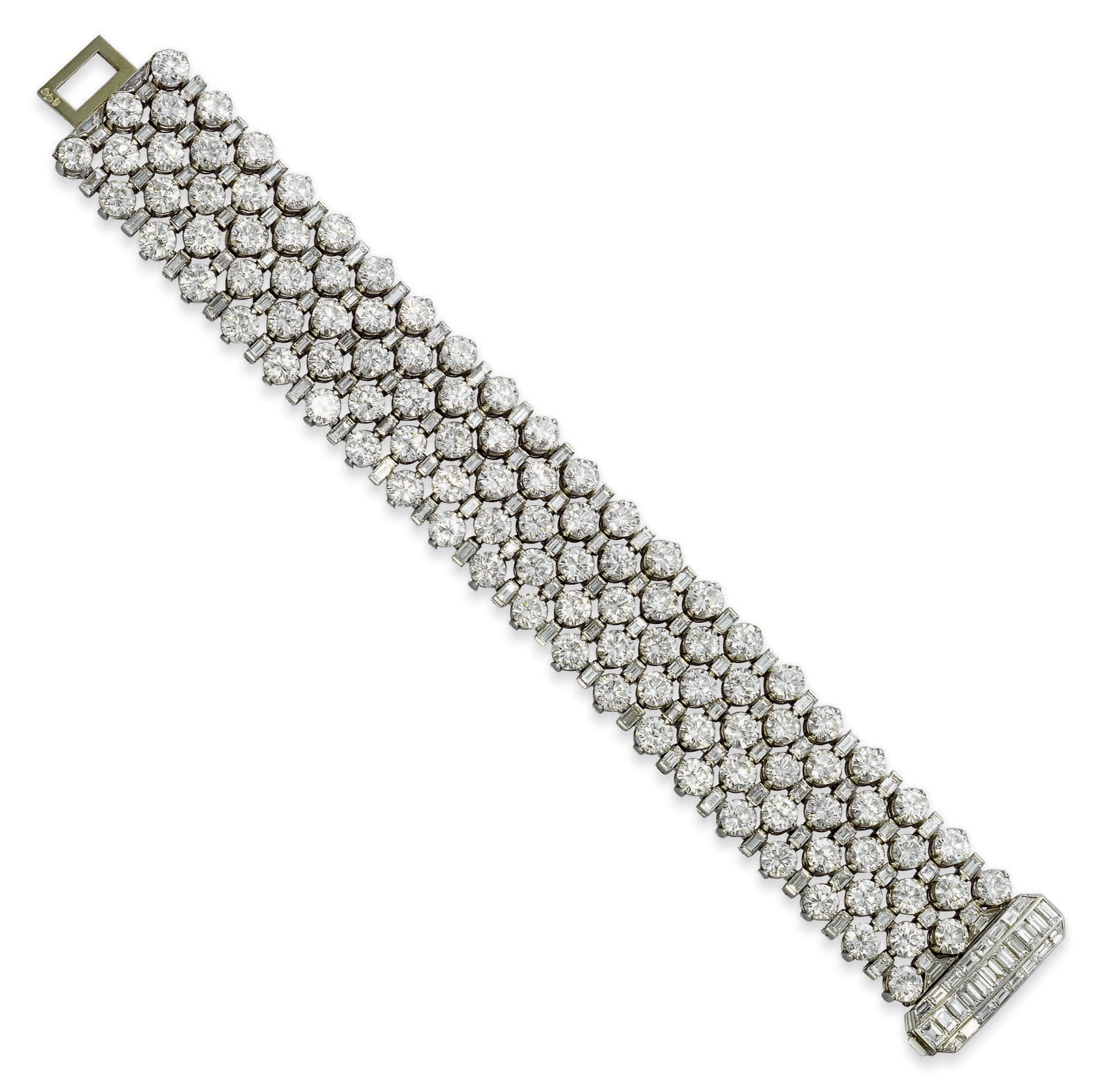 A DIAMOND BRACELET, BY VAN CLEEF & ARPELS