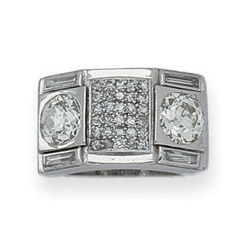 BAGUE ART DECO DIAMANTS