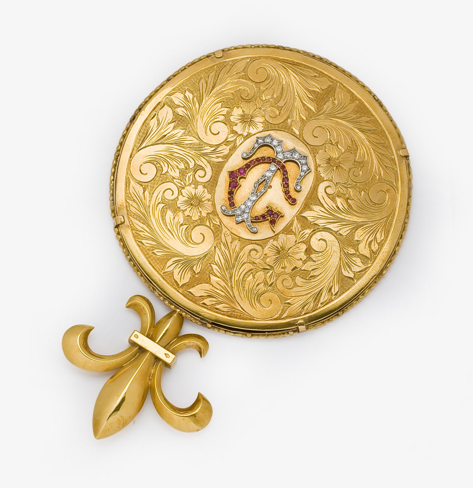 MIROIR RUBIS ET DIAMANTS