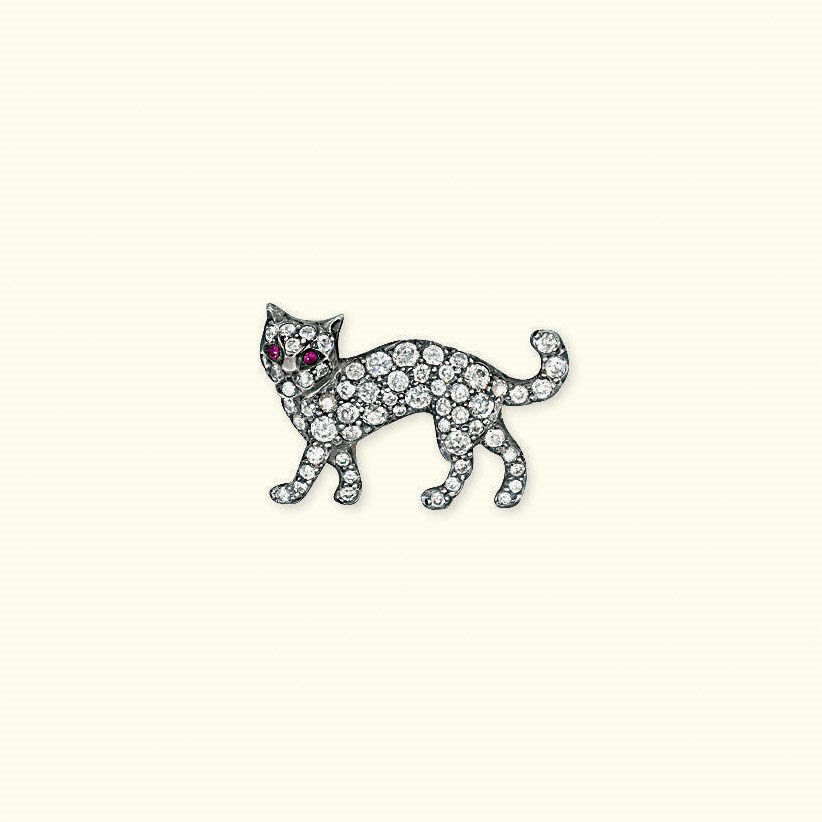 A DIAMOND-SET NOVELTY BROOCH