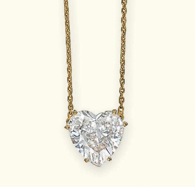 A DIAMOND SINGLE-STONE PENDANT