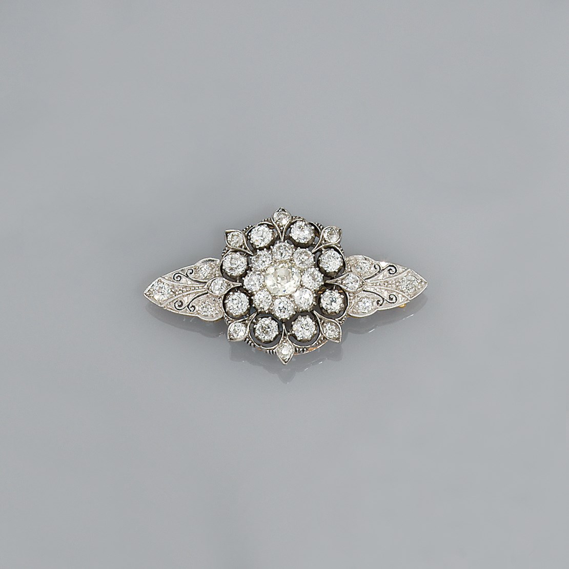A diamond brooch