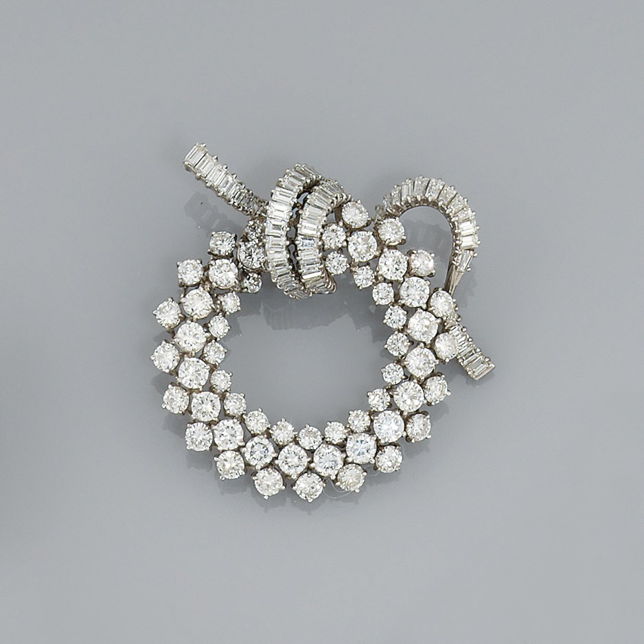 A diamond brooch