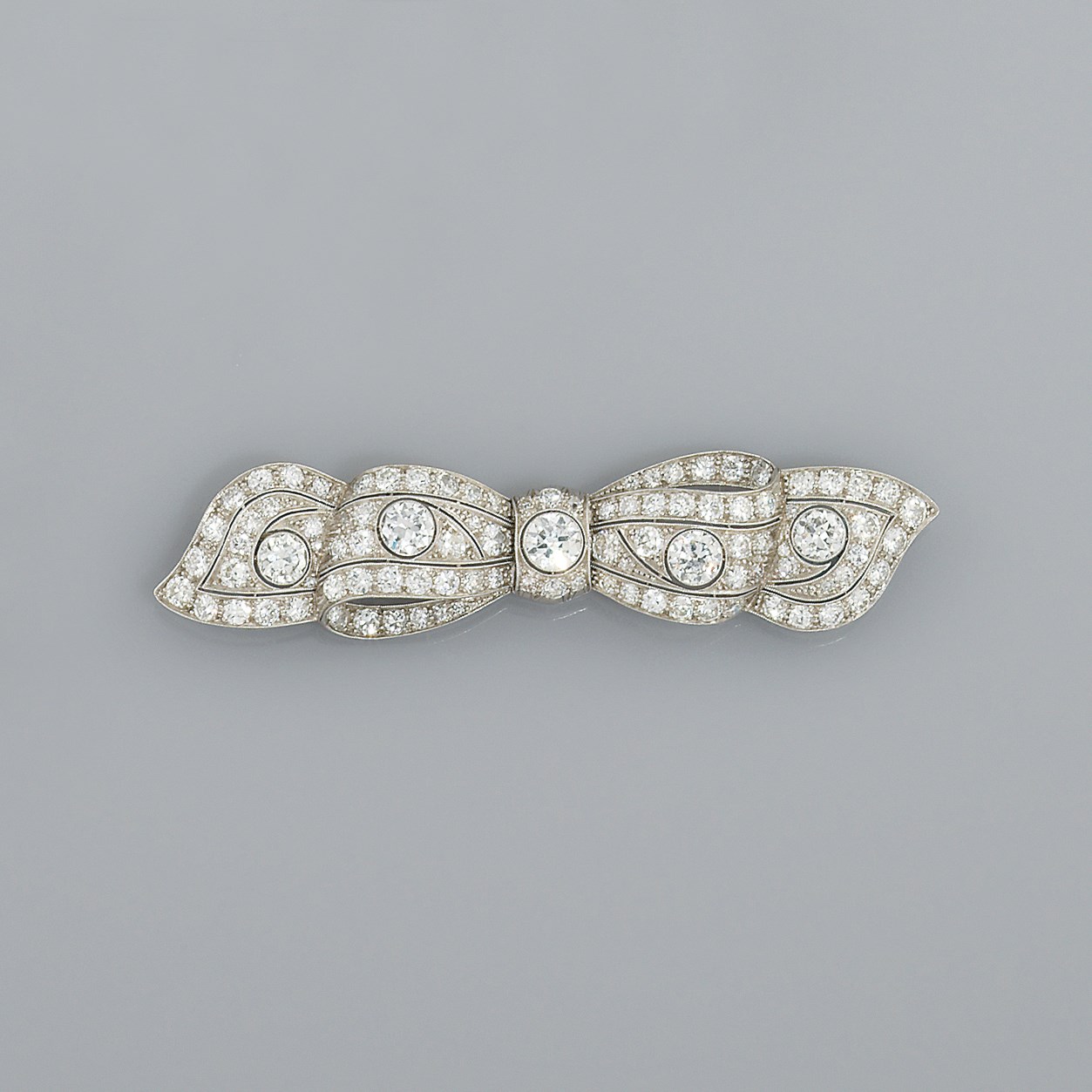 A diamond brooch