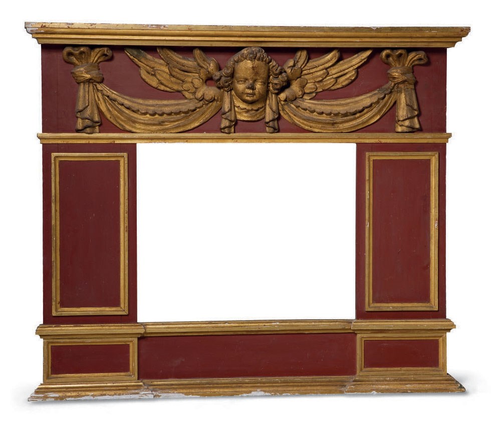 MIROIR COMPOSE D'ELEMENTS ANCIENS